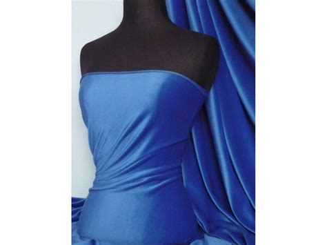 Royal Blue Steam Velvet Stretch Fabric Fabrics From Tia Knight Fabrics Uk