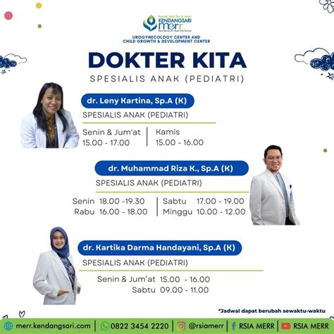 Jadwal Dokter RSIA Kendangsari MERR Surabaya