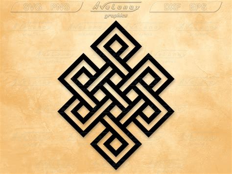 Endless Knot Svg Eight Auspicious Symbols Of Buddhism Png Etsy