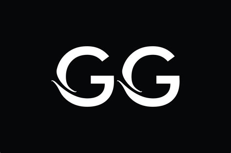 Gg Monogram Logo Design By Vectorseller Thehungryjpeg