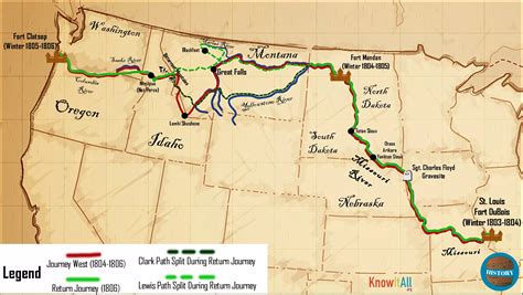 Photo Asset Lewis And Clark Expedition Map Teacher Resource