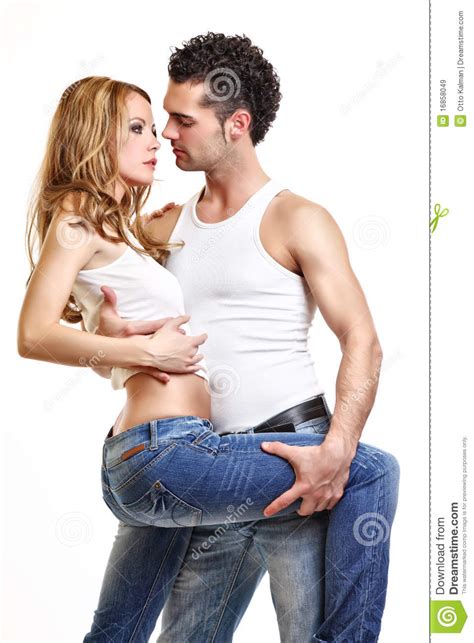 Passionate Couple Before A Kiss Royalty Free Stock Images