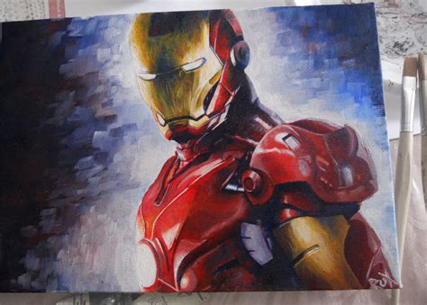 Iron Man Painting By Rux88 On Deviantart