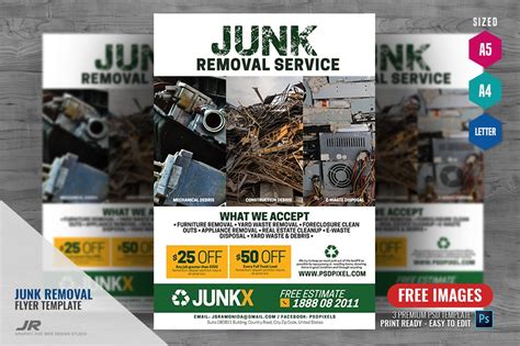 Junk Removal Flyer Flyer Templates Creative Market