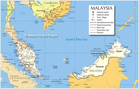 Peta Malaysia Kosong Hitam Putih PENCINTA GEOGRAFI Peta Kosong Semenanjung Malaysia Yukami