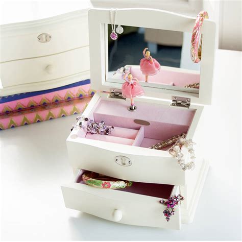 Ballerina Wooden Musical Jewellery Box By Jodie Byrne