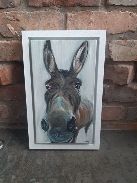 Original Painting Donkey October 2020 Marie Claire Fine Art