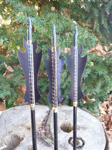 Black Flame Arrows Made To Order Arrow Set In By Warpatharchery