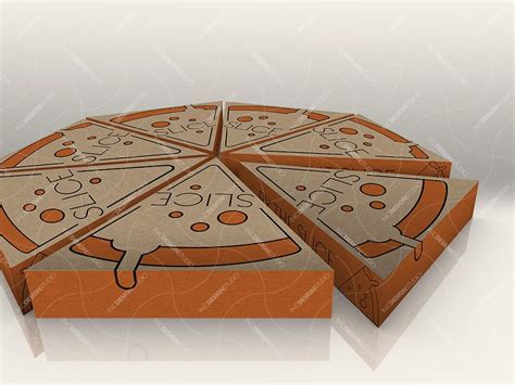 Check Out This Behance Project “mock Up Template Pizza By The Slice