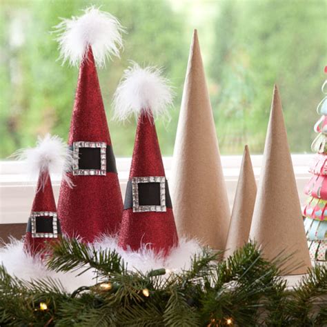 Santa Paper Mache Cones Craft Warehouse
