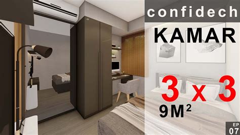 Desain rumah type 60 model minimalis, sederhana, modern terbaru Desain Kamar 3x3 Modern Minimalis - YouTube