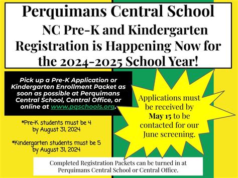 Nc Pre K And Kindergarten Registration