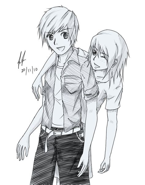 Me And My Gf Pic 6 Boy And Girl Drawing Best Friend Drawings