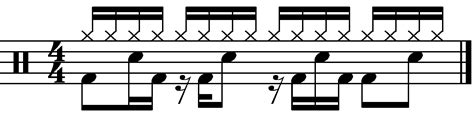 Double Time Grooves With 16th Note Right Hands