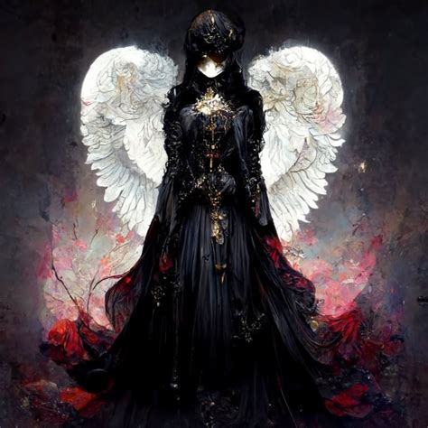 Prompthunt Ornate Female Anime Angel Beautiful Demon Fallen Angel
