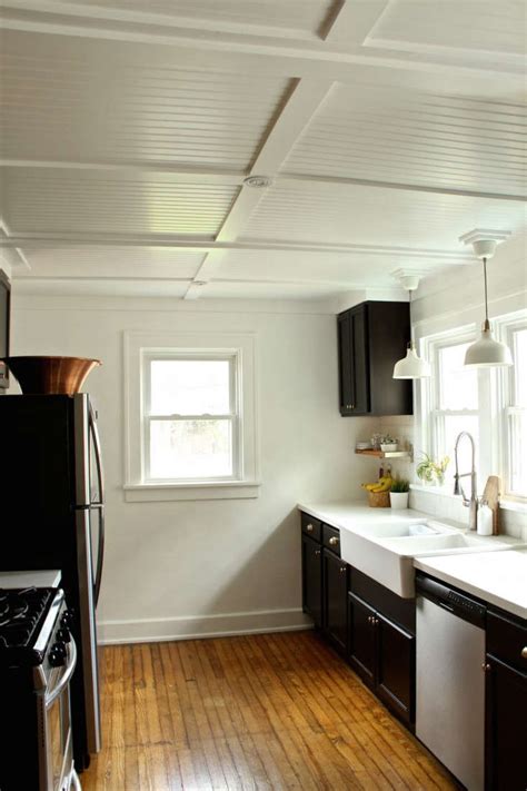 Don't forget about your ceiling when thinking about kitchen paint ideas. Rehab Diaries: DIY Beadboard Ceilings, Before and After ...