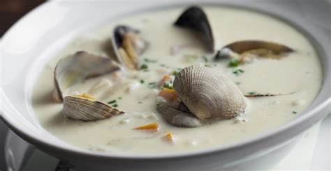 Manhattan clam chowder is red from its tomato base, which makes for a nice acidic balance to briny clams. Chefs offer personal touches to New England clam chowder ...