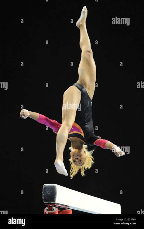 Heathrow Gym Clubs Danusia Francis Performing On Beam During The