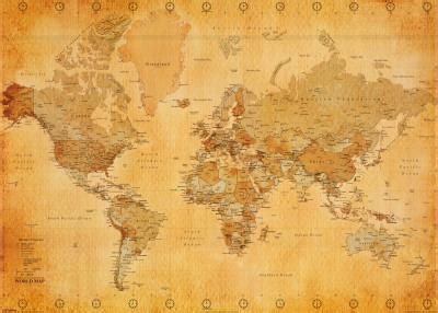 .jpg and.png files will work with most graphic software. 'Vintage World Map' Print | AllPosters.com