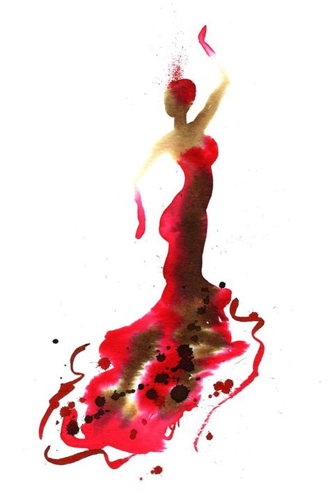 Flamenco Dancer 07 Painting By Emma Plunkett Saatchi Art