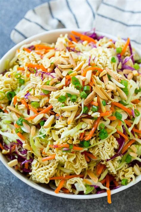 This Hearty Ramen Noodle Salad Is Full Of Cabbage Carrots Crunchy