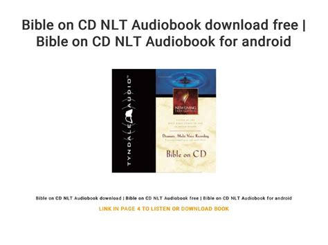 Bible On Cd Nlt Audiobook Download Free Bible On Cd Nlt Audiobook For