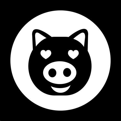 Cute Pig Icon 566844 Vector Art At Vecteezy