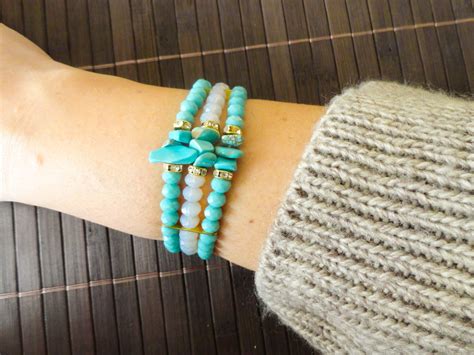 turquoise beaded bracelets jewelry making journal