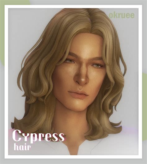 Cypress Hair Okruee On Patreon Sims Hair Sims 4 Hair Male Mens