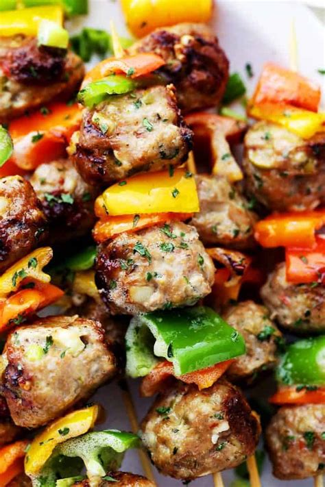 grilled ground turkey kabobs