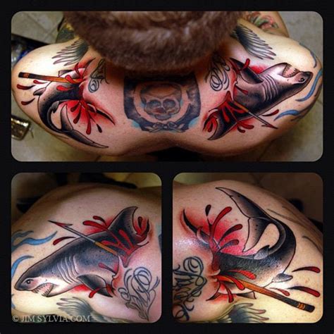 Maybe you would like to learn more about one of these? Shoulder Old School Neck Tattoo by Jim Sylvia