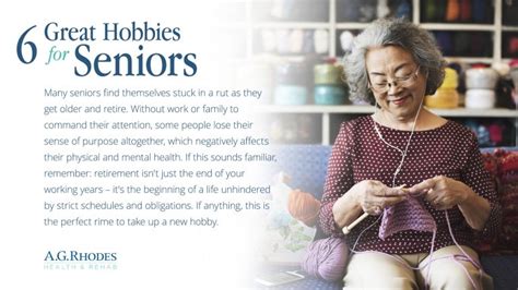 6 Great Hobbies For Seniors