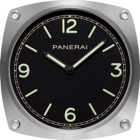 Panerai Wall Clock Pam00585 With Black Dial Wall Clock Ethos Watch