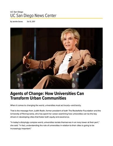 Agents Of Change How Universities Can Transform Urban Communities