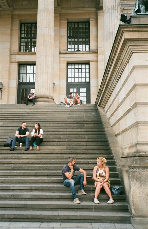 People Sitting On Stairs · Free Stock Photo