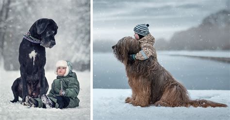 Little Kids And Their Big Dogs Big Dogs Puppies And Kitties Dog