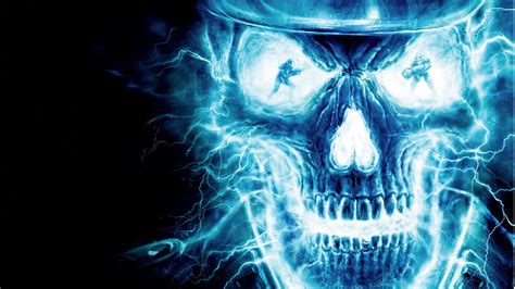 Blue Fire Skull Wallpapers Top Free Blue Fire Skull Backgrounds