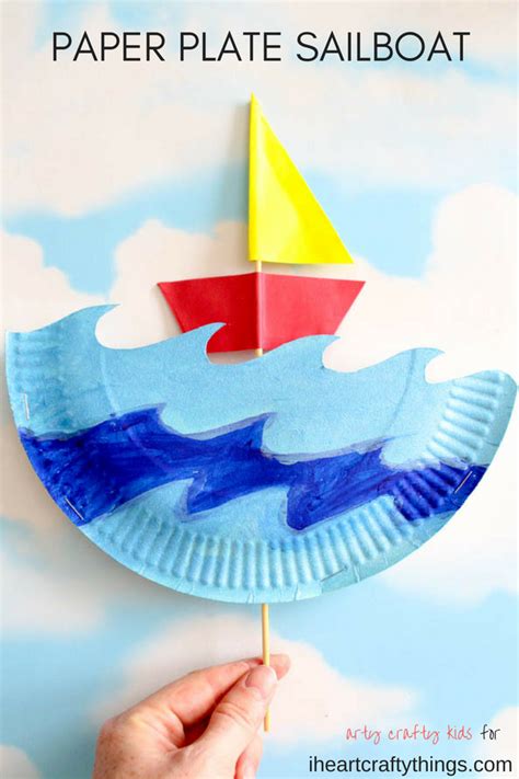 Paper Plate Boat Craft For Kids Paperprojects Paper Plate Boat Craft