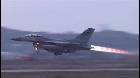 Us Air Force F 16 And A 10 Takeoffs At Osan Air Base The Military