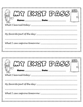 The department has been swamped with. My Exit Pass by Jacobs Teaching Resources | Teachers Pay ...