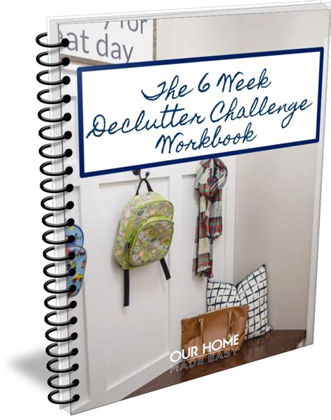 The Declutter Challenge Workbook Upgrade - Our Home Made Easy
