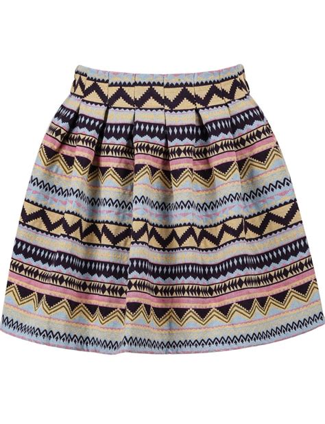 Tribal Print Flare Skirt In 2020 Tribal Print Skirt Flare Skirt