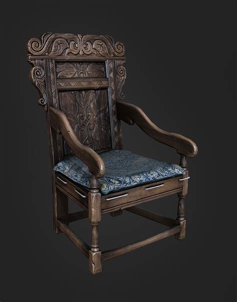 Medieval Chair Leonid Kuzyakin Prop Design Medieval Chair