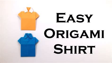 Easy Origami T Shirt Diy Easy Origami Tutorial Step By Step Paper