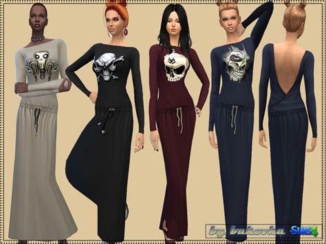 The Sims Resource Dress Skull By Bukovka • Sims 4 Downloads