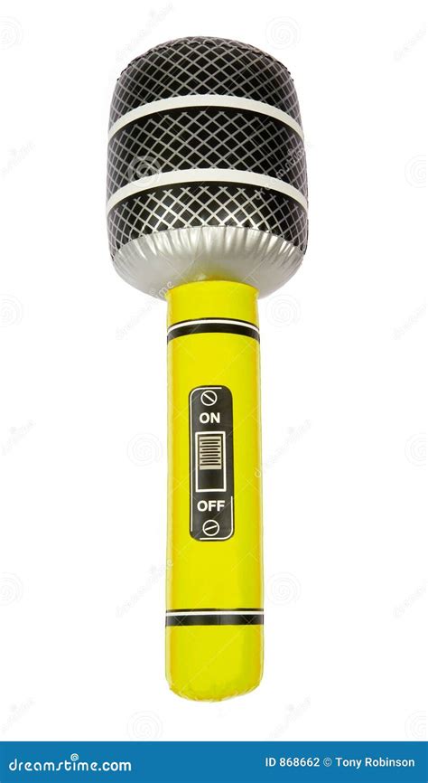 Yellow Inflatable Toy Microphone Stock Photography Image 868662