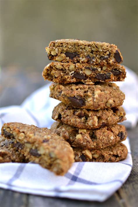 Vegan Walnut Chocolate Chunk Oatmeal Cookies Radiant Rachels Recipe