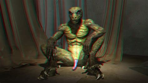 Rule 34 3d 3d Anaglyph Anaglyph Anthro Green Skin Lizard Male Penis Reptile Reptilian Scalie