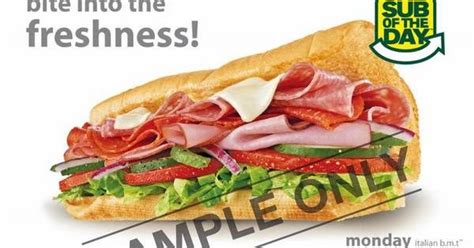 Looking for the subway sub of the day? Subway Malaysia Sub Of The Day Menu http://www.mudah.co ...