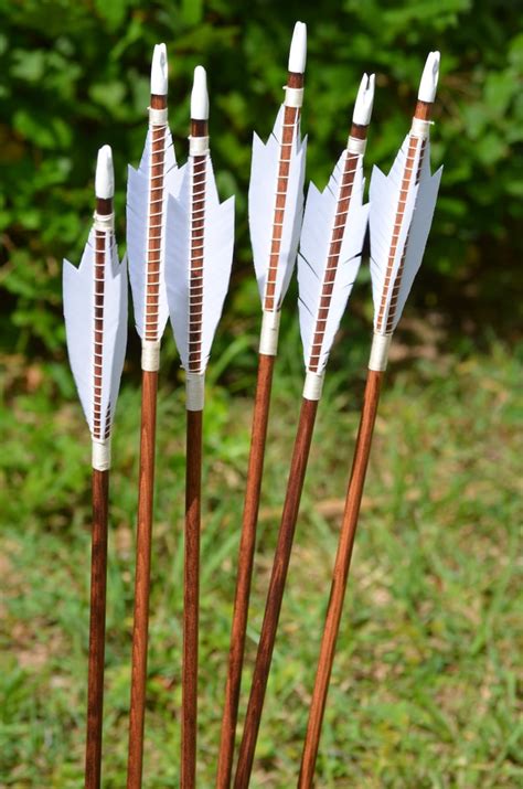 Archery Arrows Wood Arrows Medieval Style Arrows Etsy